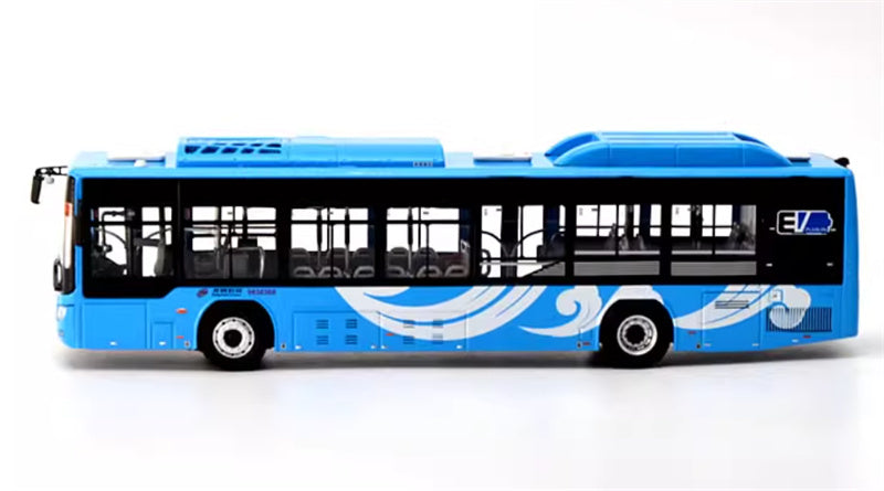 Beijing Public Transport Foton Xiangyun Blue Single Machine Route 21 1:64 Bus Pre-built Model view3