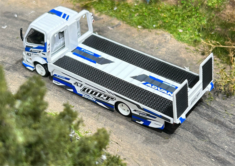 1:64 Hino H300 ADVAN Volt White Blue SUPCAR DIECAST Model