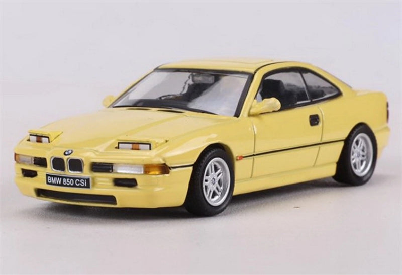 Shadow pro BMW 850 CSI Yellow Filp-Up Light Version 1:64 car Pre-built Model view1