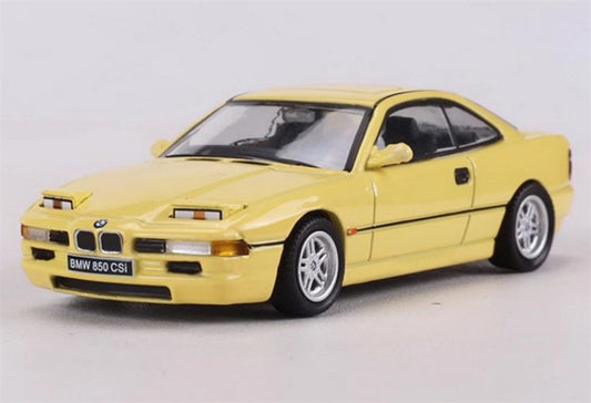 Shadow pro BMW 850 CSI Yellow Filp-Up Light Version 1:64 car Pre-built Model view1