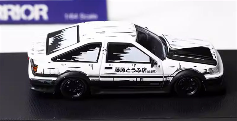 SW Toyota AE86 RWB Wide Body Modified Tofu Shop White Manga Limited Edition 499PCS ONLY 1:64 car Pre-built Model view4