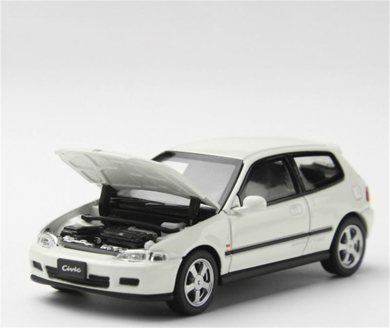 LCD-MODELS Honda Civic SiR II EG6 White 1:64 car Pre-built Model view3