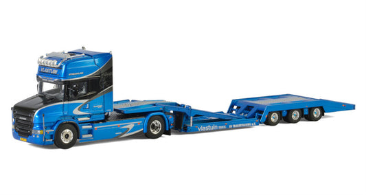 WSI  SCANIA T6 TORPEDO TOPLINE 4x2 TRUCK TRANSPORTER - 3 AXLE Vlastuin 1:50 Truck Pre-built Model