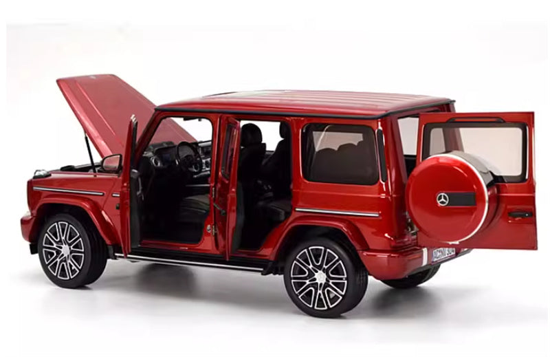 NOREV 2024 Mercedes Benz G500 G-Class off-road red 1:18 Car Pre-built Model view7