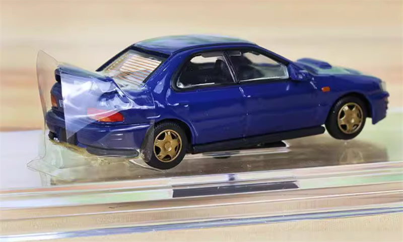 BM Creations SUBARU 1994 Impreza WRX STi LEFT HAND DRIVE Blue 1:64 Car Pre-built Model