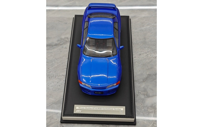 1:18 Nissan GT-R (R32) Coast Blue MOTORHELIX Customized Version Limited 99 pcs Resin Car Model