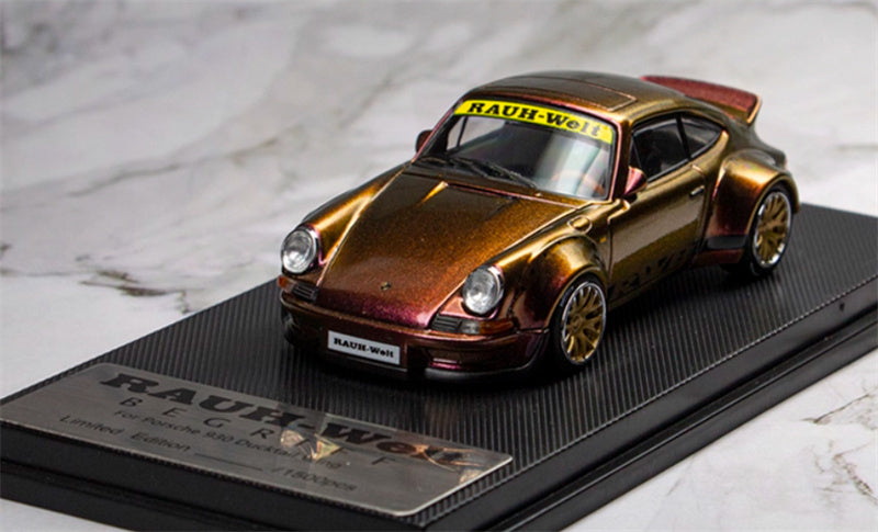 mymodelcollect Porsche RWB 930 Duck Wing chameleon Limited Edition 1500PCS ONLY RAUH - Welt 1:64 Car Pre-built Model view4