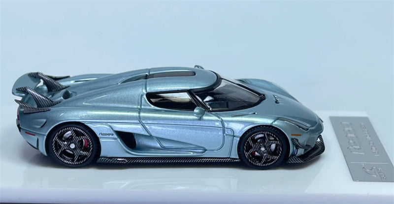 1:64 Koenigsegg Regera Glacier Blue SC ART DIECAST Civil Car Model