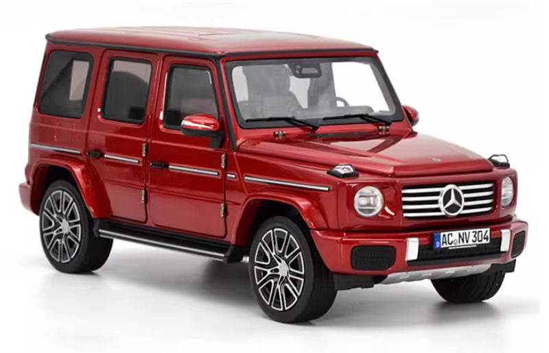 NOREV 2024 Mercedes Benz G500 G-Class off-road red 1:18 Car Pre-built Model view5
