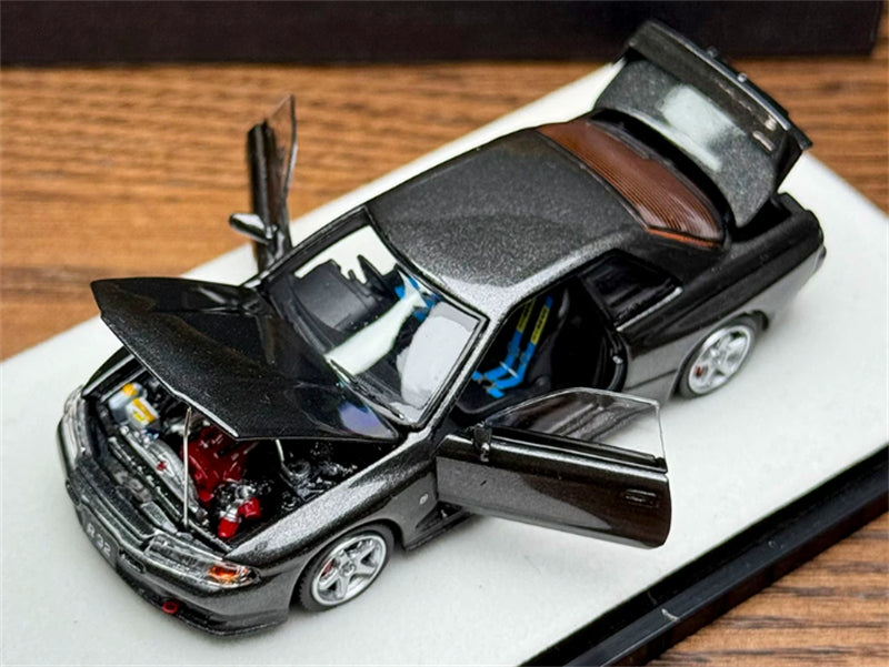 1:64 Nissan GTR R32  Metallic Gray PGM Regular Version Limited Edition 999PCS ONLY DIECAST Model