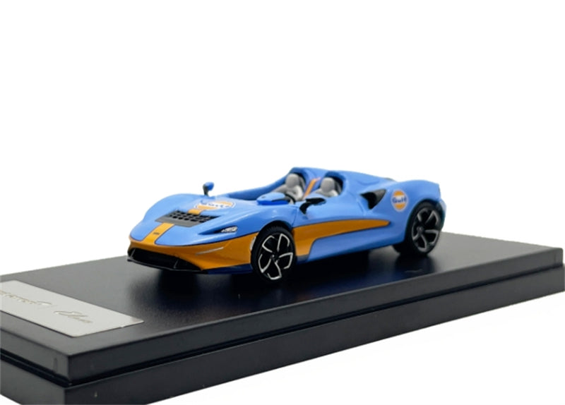 LCD-MODELS McLaren ELVA Blue Orange Gulf Open Top Super Car 1:64 car Pre-built Model view3