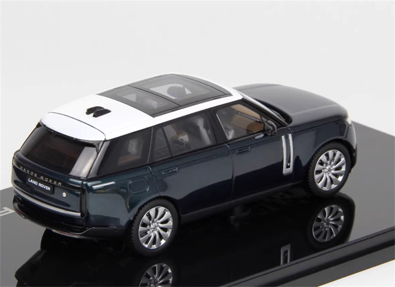 1:43 Land Rover Range Rover Honor Genesis 2022 Green - white top  LCD MODELS Extended Edition DIECAST Car Model