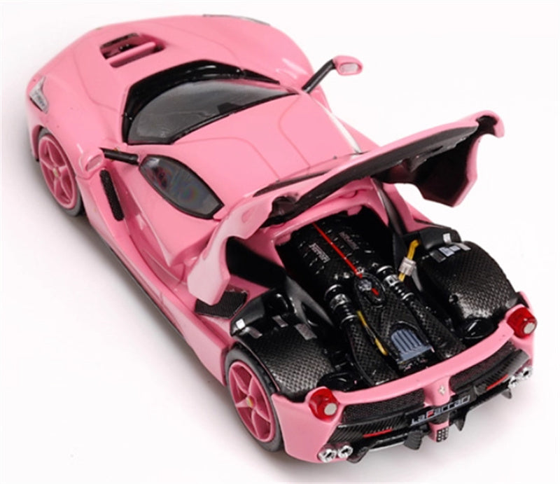 KING MODEL Ferrari LaFerrari F150 Supercar pink 1:64 Car Pre-built Model view4