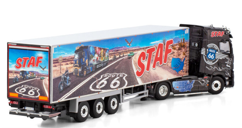 WSI RENAULT T HIGH 4X2 REEFER TRAILER STAF 1:50 Model