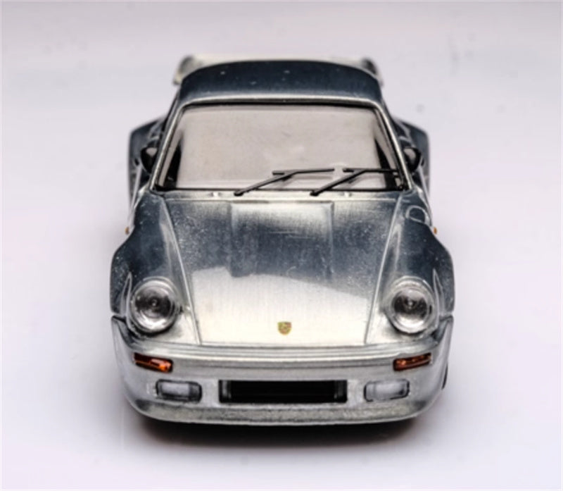 BSC Porsche 911 930 Turbo Clearcoat Silver Limited Edition 399PCS ONLY 1:64 Car Pre-built Model view6