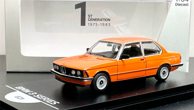 1:64 BMW 3 Series E21 orange Almost Real DIECAST Civil Car Model