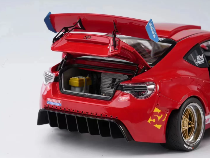 1:18 Toyota GT4586  Red  DCN LTD 999PCS ONLY DIECAST car Model