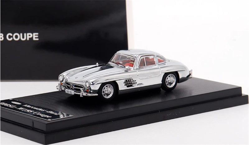 SEEKER Mercedes Benz 300SL first generation W198 COUPE Hardtop version silver plating 1:64 Car Pre-built Model view1