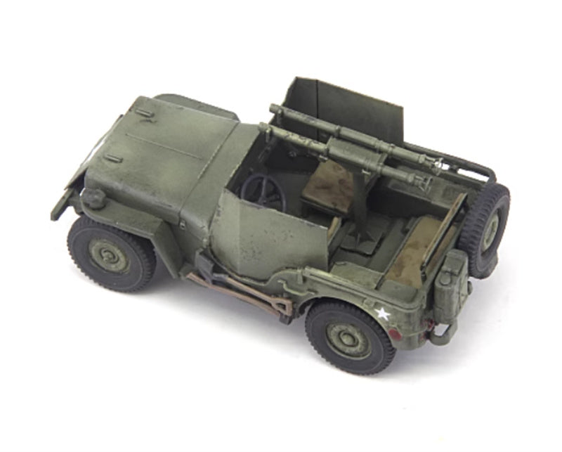 S-MODEL Willis Jeep Bazooka equipped 1:72 Tank Pre-built Model