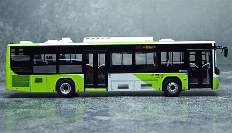 Beijing Public Transport Foton Bus Bafangda Single Machine Route 387 1:64 Bus Pre-built Model view4