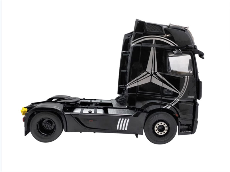 NZG Mercedes Benz Actros Lohr Black Benz logo + double-layer trailer KIT 1:18 DIECAST Truck Lorry