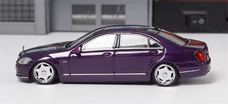 SW Mercedes Benz S600L W221 Purple Limited Edition 399PCS ONLY 1:64 car Pre-built Model view2