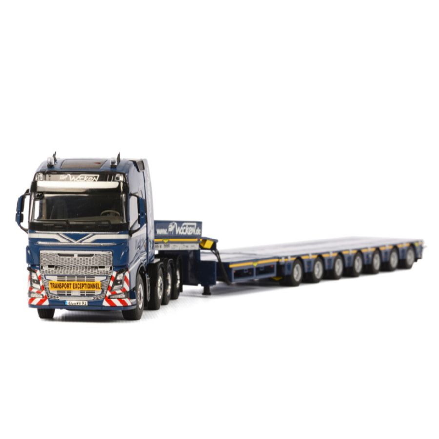 WSI  VOLVO FH 4 GLOBETROTTER 8x4 BROSHUIS SL 100 TONNER 7 AXLE Wocken 1:50 DIECAST Truck Lorry