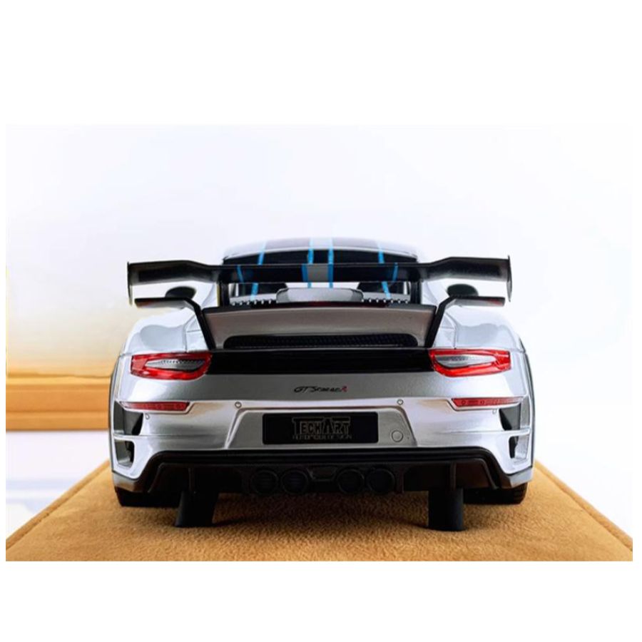 AutoBarn TechArt Porsche 911GTS Silver Limited Edition 1:18 DIECAST Car