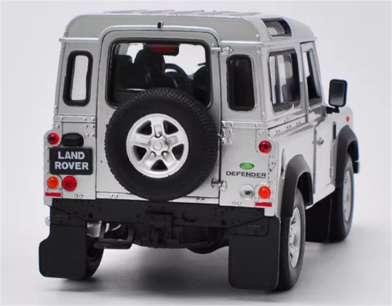 1:24 Land Rover Defender 90  silver  WELLY  DIECAST Car Model