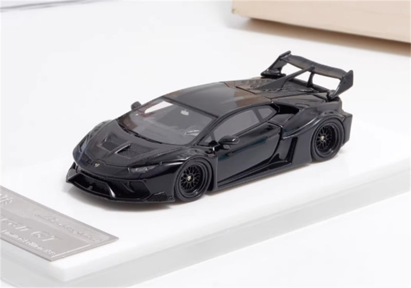 FALME Lamborghini LBWK Huracan GT LP610 Glossy Black Limited Edition 199pcs ONLY 1:64 Car Pre-built Model