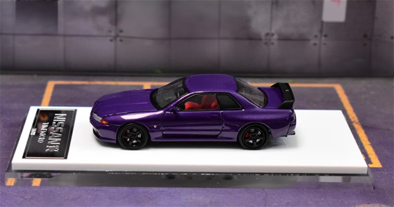 TIMEMICRO Nissan GTR R32 Metal Purple Limited Edition 999PCS ONLY 1:64 Car Pre-built Model view2
