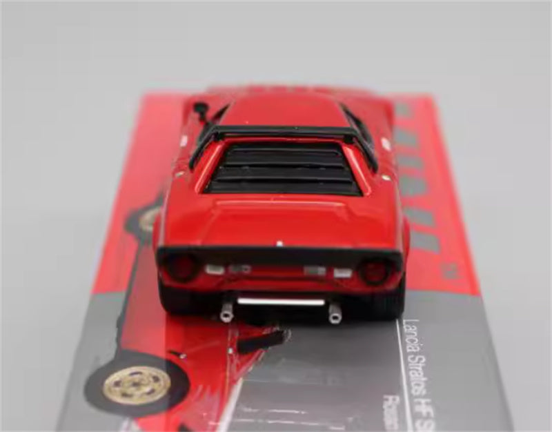 MINIGT Lancia Stratos HF Stradale Rosso Arancio left-hand drive red color box packaging 1:64 Car Pre-built Model view5