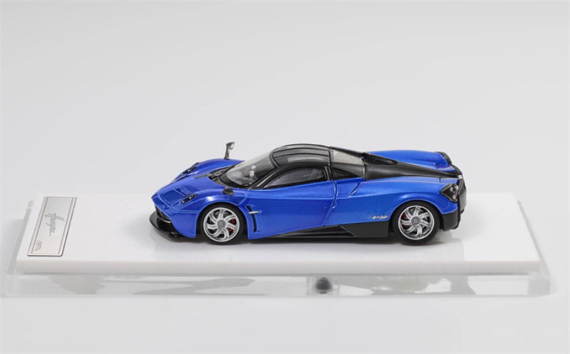 HKM Premium Pagani Huayra Coupe Ocean Blue Limited Edition 999PCS ONLY 1:64 Car Pre-built Model view2