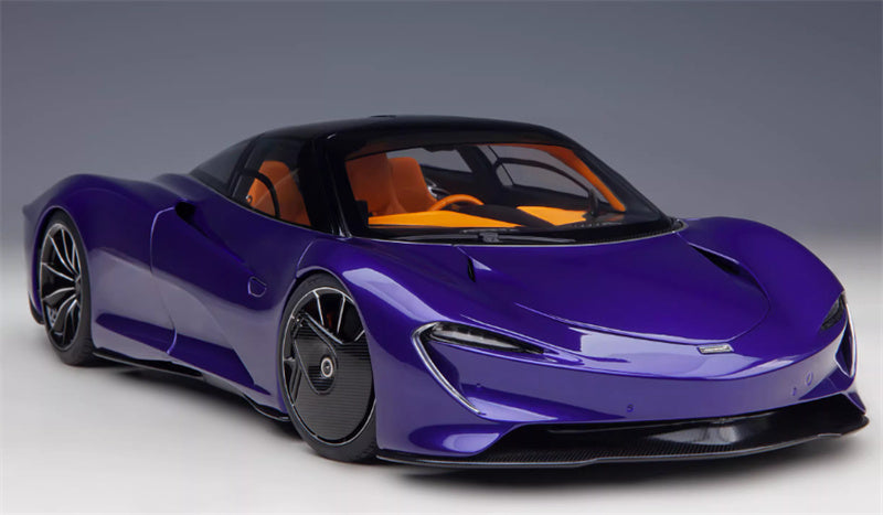 AUTOART McLaren Speedtail supercar Purple 1:18 Car Pre-built Model view6