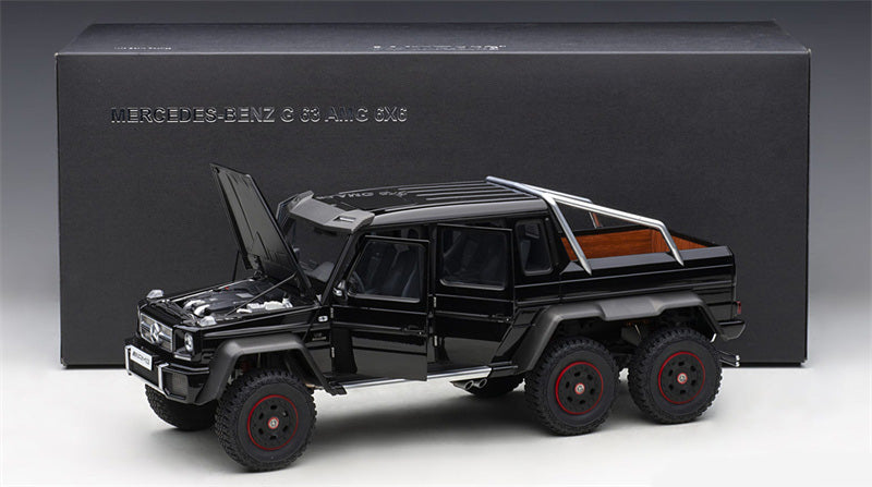 AUTOART MERCEDES BENZ G-CLASS G63 AMG 6X6 2013 Gloss Black 1/18 car Pre-a Model