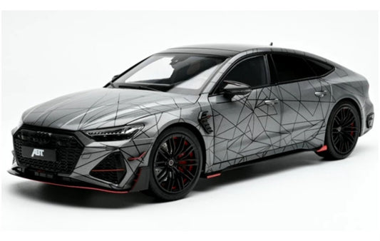 1:18 AUDI RS7 Sportback ABT  Grey line chart KengFai modified version DIECAST Model