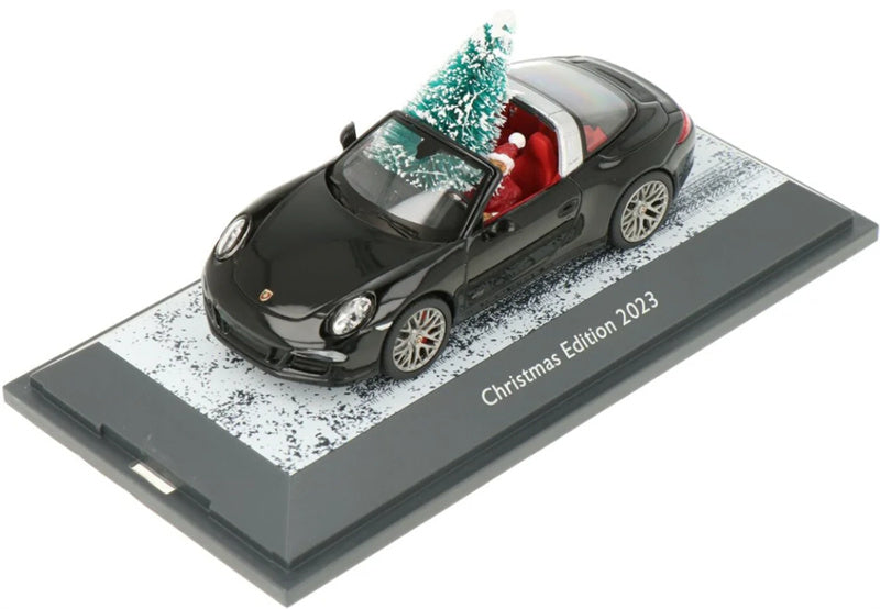 SCHUCO Porsche 911 Carrera 4 GTS Christmas Edition 2023 Targa 1:43 Car Model view2