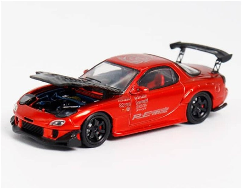 1:64 Mazda RX-7 RE Amemiya‌ Metallic Red BSC DIECAST Limited Edition 499pcs ONLY Model