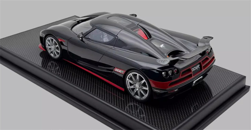 1:18 Koenigsegg CCXR 2010 Black Red VMB Resin Car Model view2