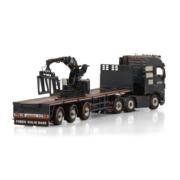 1:50 VOLVO FEREX SOLID BASE FH5 6X2 BRICK TRAILER 3 AXLE WSI   Diecast Model