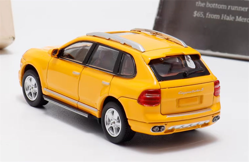 SW Porsche Cayenne Turbo S Yellow Limited Edition 499PCS ONLY 1:64 car Pre-built Model view2