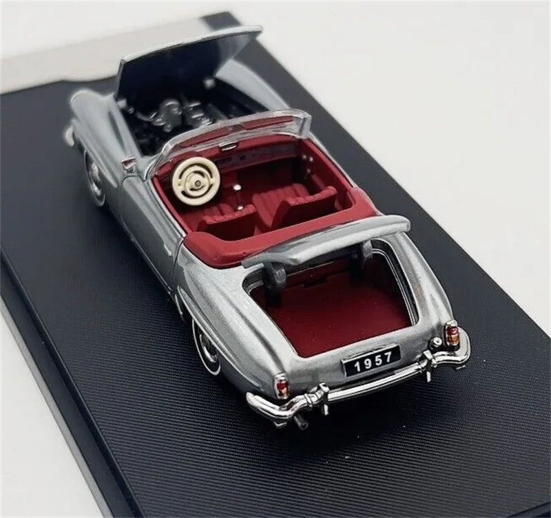 GFCC Mercedes Benz 190SL Convertible Luxury Classic Car Iron gray 1957 Soft top 1:64 car Pre-built Model view5