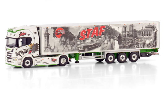 WSI SCANIA R CR20H 4X2 REEFER TRAILER STAF 1:50 Model