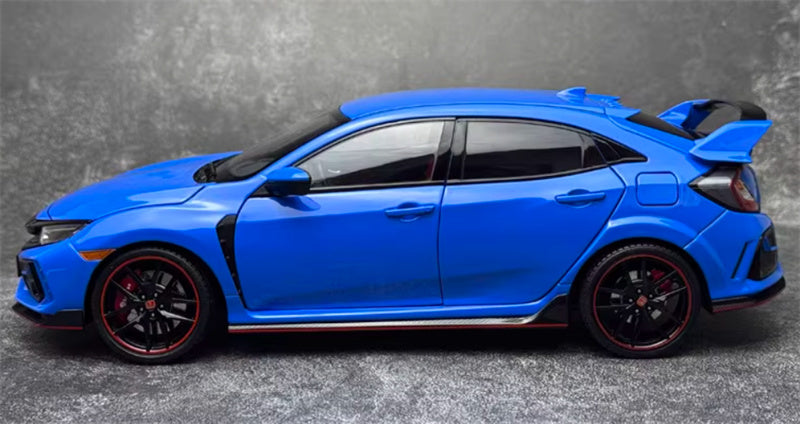 LCD-MODELS Honda Civic TYPE R FK8 2020 model Racing Blue 1:18 Car Pre-built Model view2