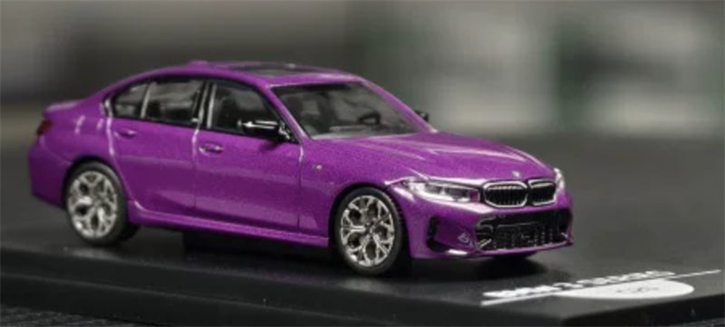 1:64 BMW 3 Series G20 Lightning Purple Almost Real 50 Years Edition DIECAST Civil Car Model