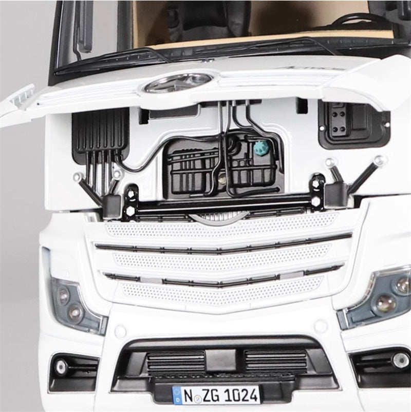 NZG Mercedes Benz Actros Giga Space 4x2 Truck Tractor White Benz logo 1:18 Truck Pre-a Model