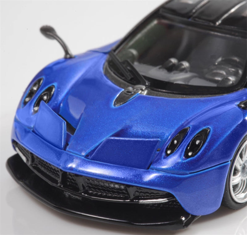 HKM Premium Pagani Huayra Coupe Ocean Blue Limited Edition 999PCS ONLY 1:64 Car Pre-built Model view7