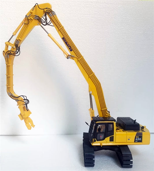 KOMATSU PC450LC-8 pile driver (yellow head) 1:50 Truck Pre-built Model