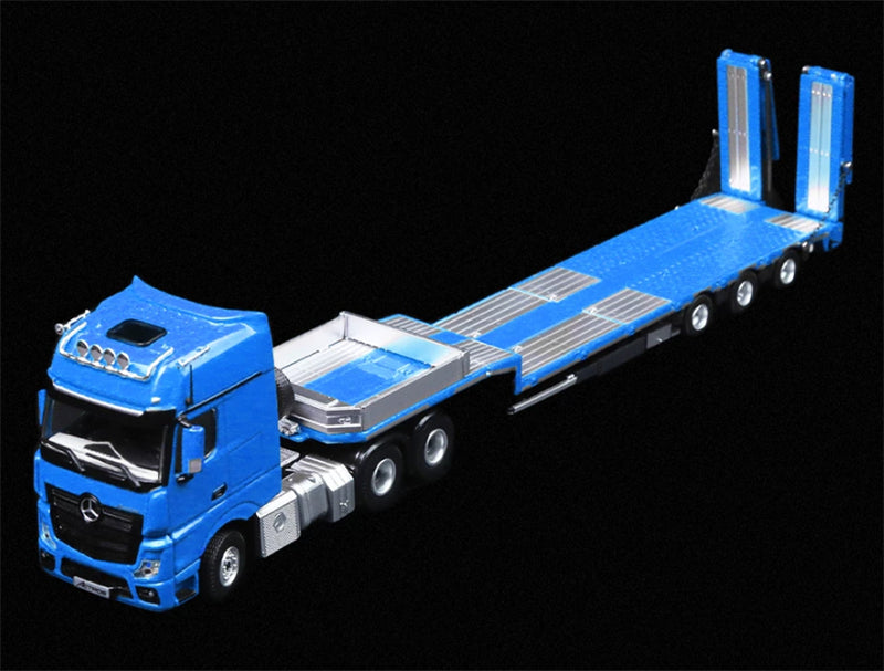1:64 Mercedes-Benz Actros Blue TIMEMICRO x PERKA DIECAST Trailer & Tractor Model
