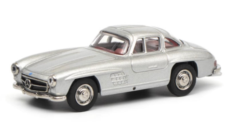 Schuco Mercedes Benz 300SL silver 1:64 Car Pre-built Model